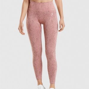 Gymshark Pink Marl Seamless High-Rise Leggings